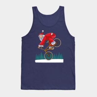 BMX Endo Santa Claus Freestyle Merry Christmas Bike Tricks Tank Top